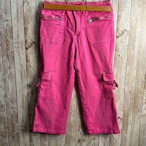 10/$20 *️⃣ NSI Jeans Girls Pink Cargo Wide Leg Jeans